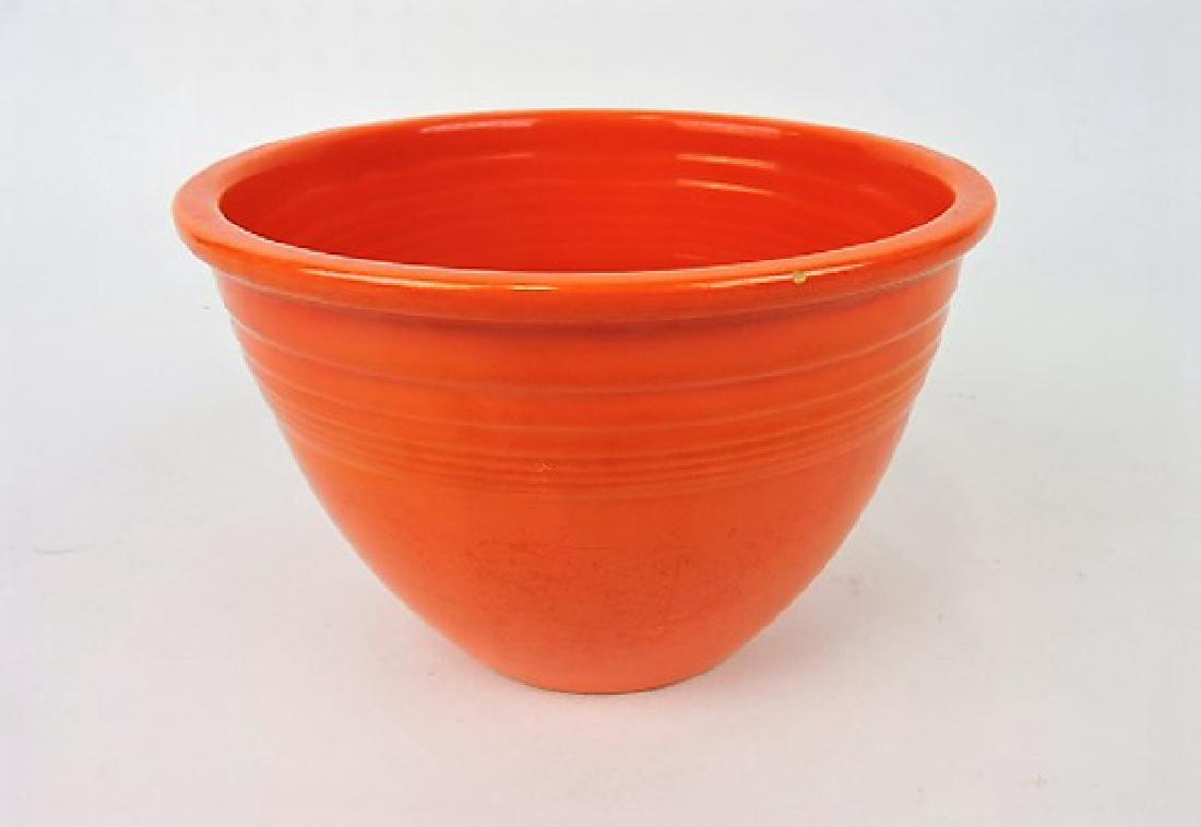 Fiesta mixing bowl, #3 red, rim nick (1 of 1)