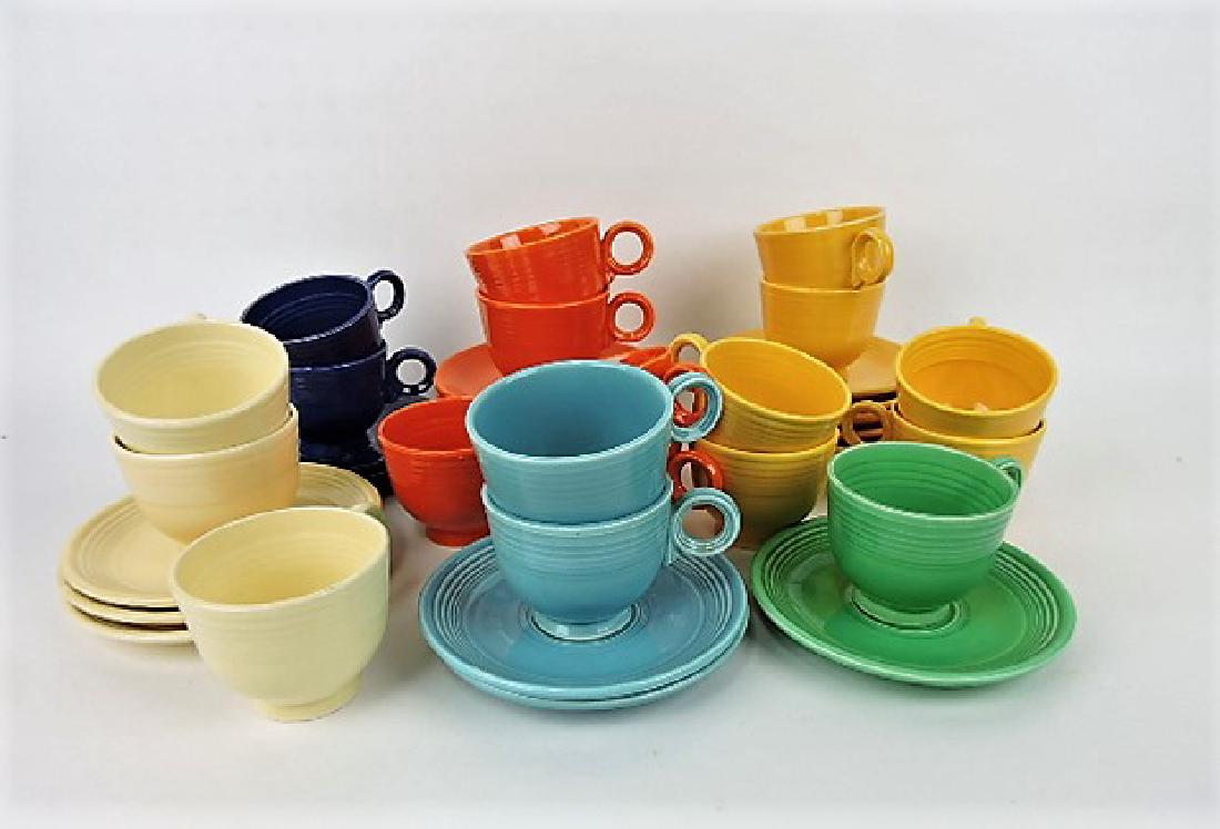 Fiesta cup & saucer group, 19 mixed original (1 of 1)