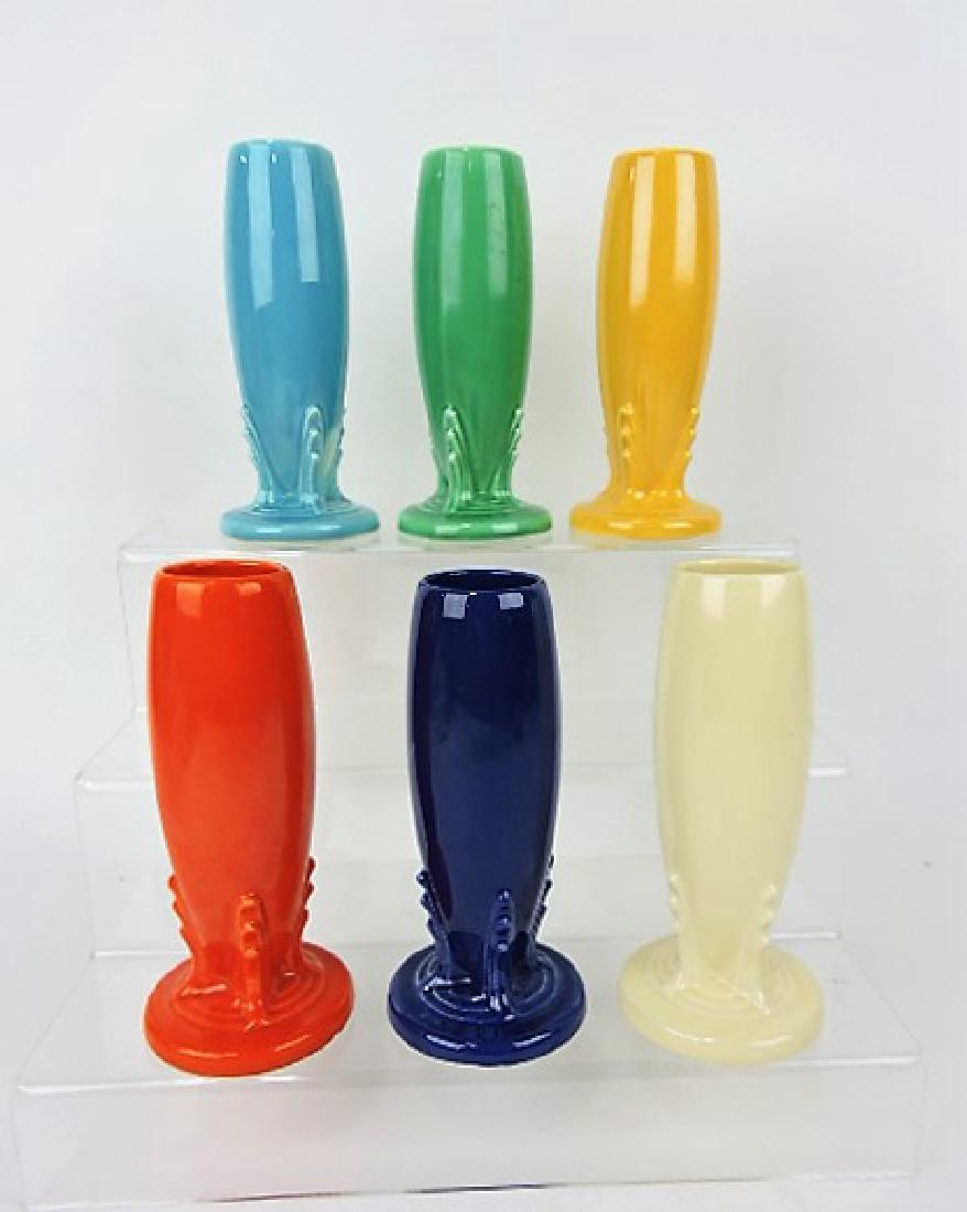 Fiesta bud vase group, all 6 original colors: .