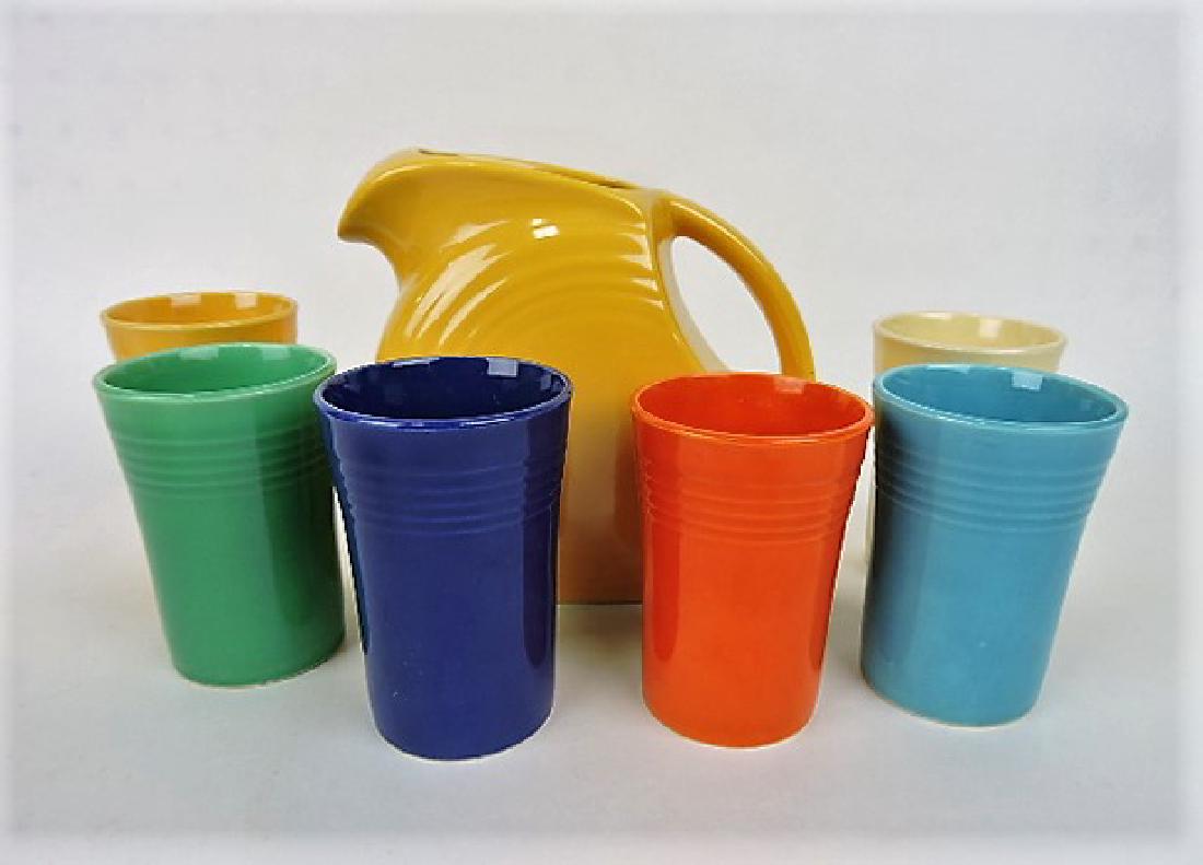 Fiesta 7 piece juice set with yellow disk (1 of 1)