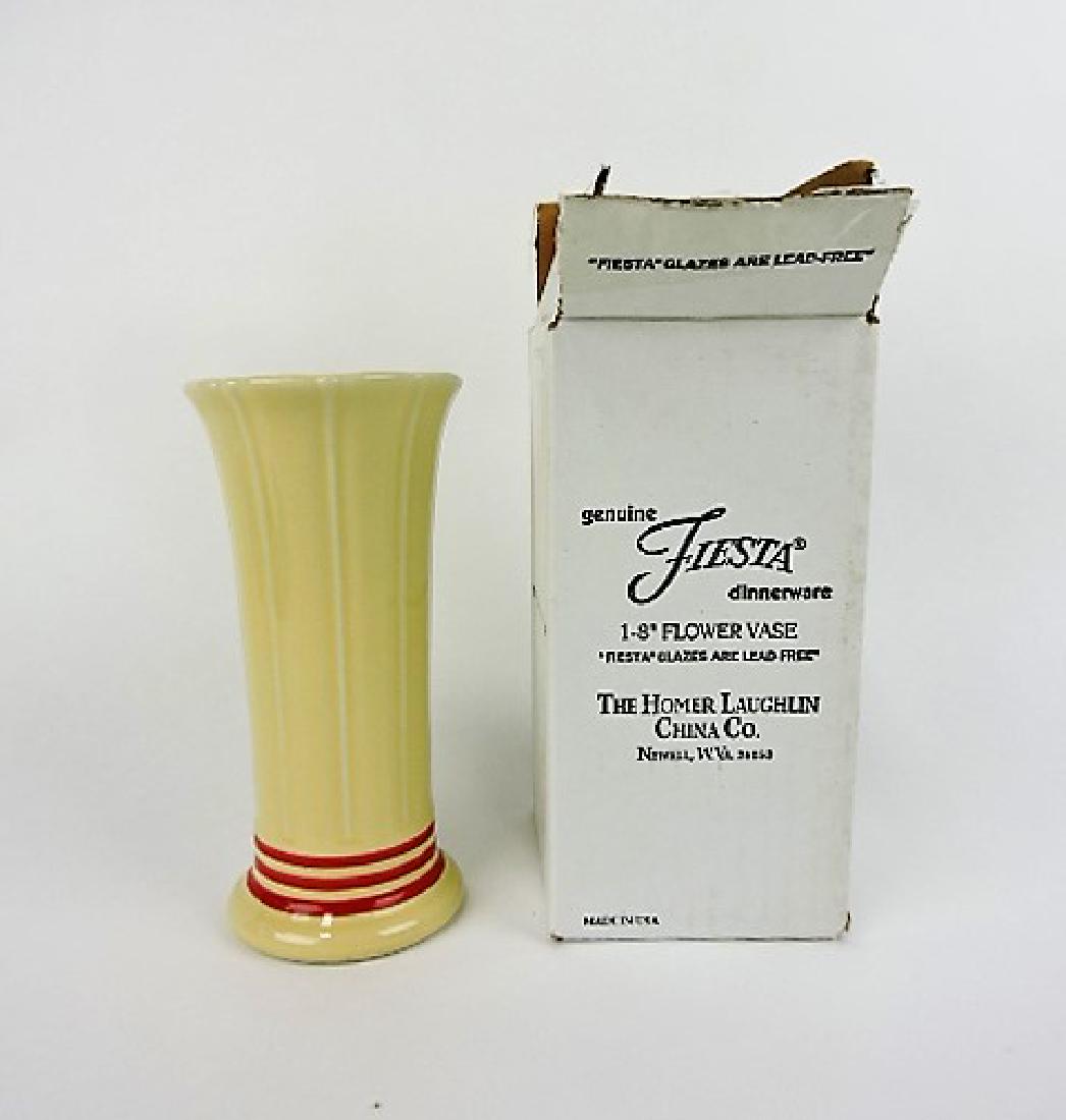 Fiesta Post 86 red stripe 8" vase, NIB, (1 of 1)