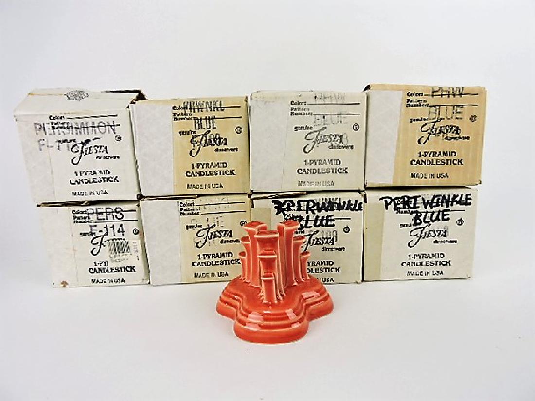 Fiesta Post 86 pyramid candle holders, (1 of 1)