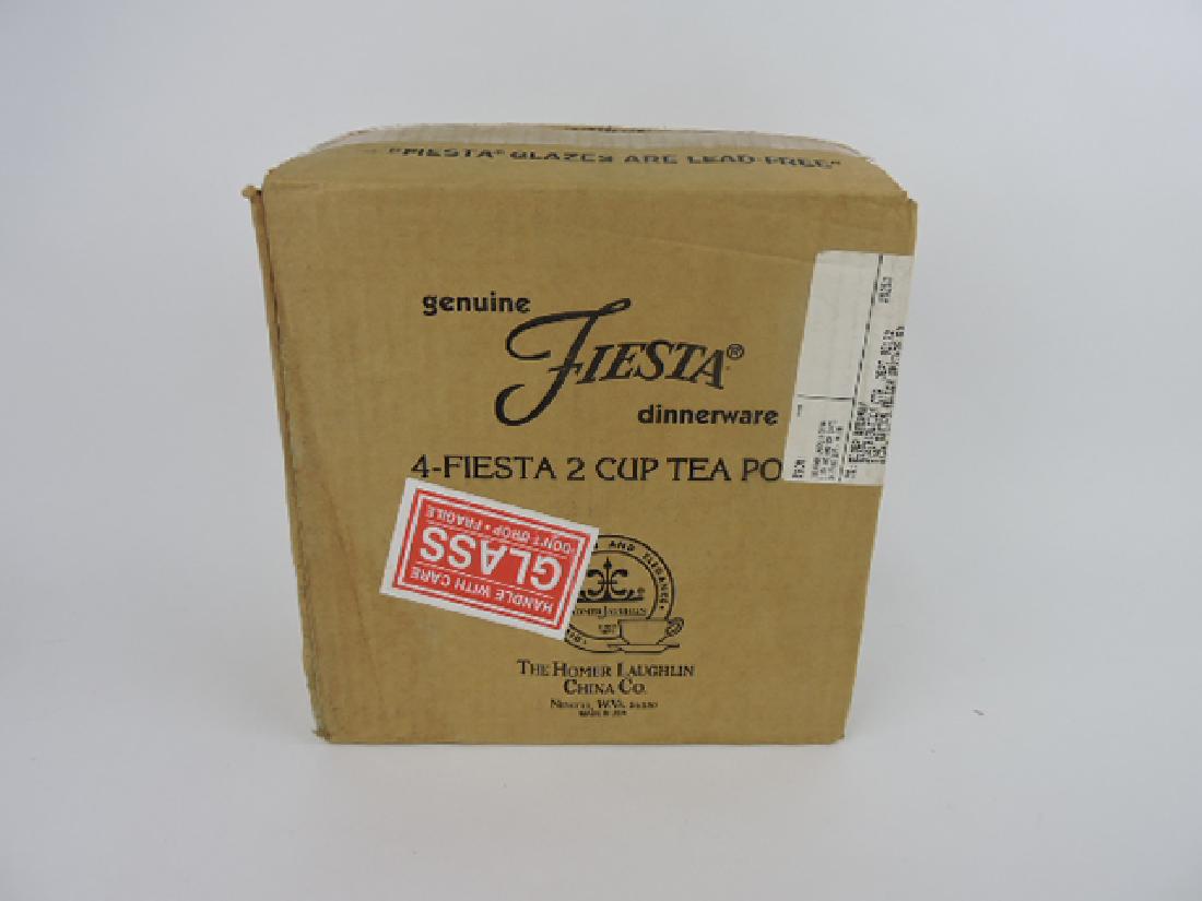 Fiesta Post 86 case of 4 black 2 cup teapots, (1 of 1)