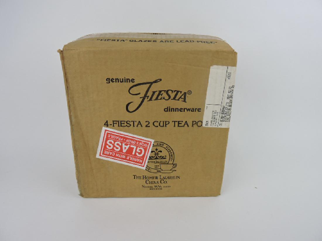 Fiesta Post 86 case of 4 black 2 cup teapots, (1 of 1)