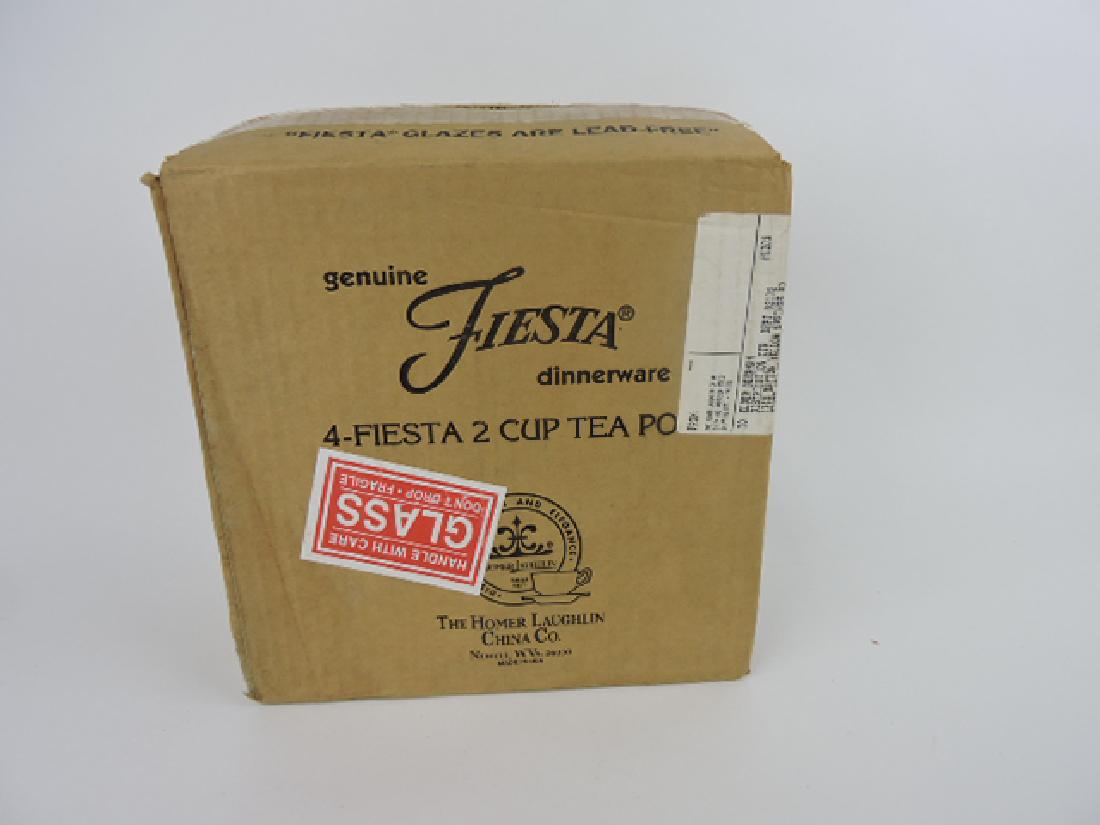 Fiesta Post 86 case of 4 black 2 cup teapots, (1 of 1)