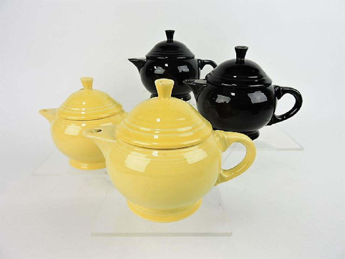Fiesta Post 86 2 cup teapot group; 2 yellow, (1 of 1)