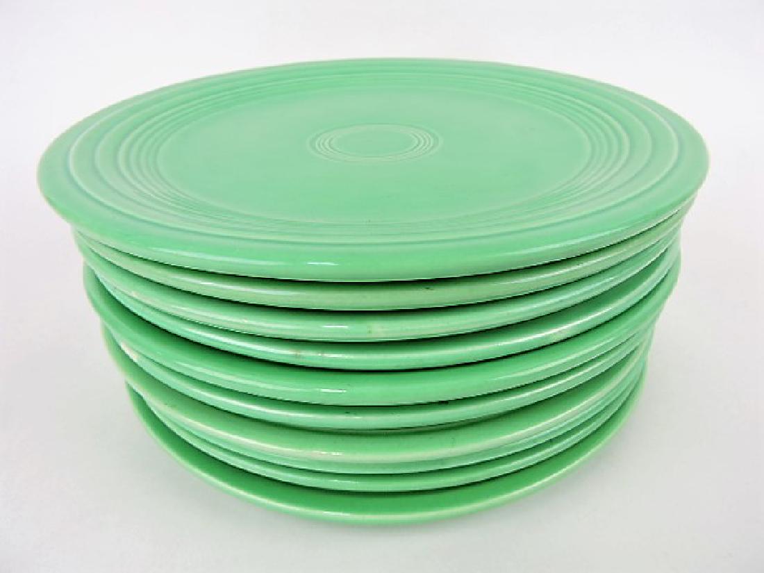 Fiesta 9" plate group, 10 green (1 of 1)