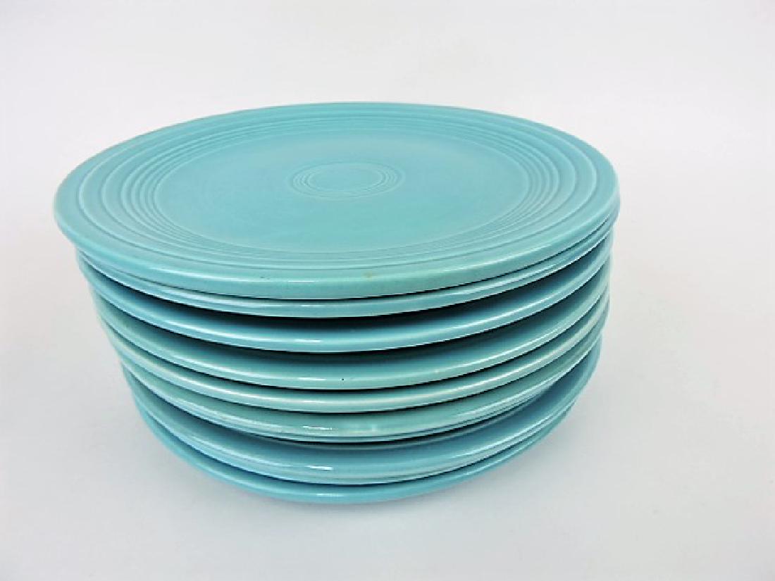 Fiesta 9" plate group, 10 turquoise (1 of 1)