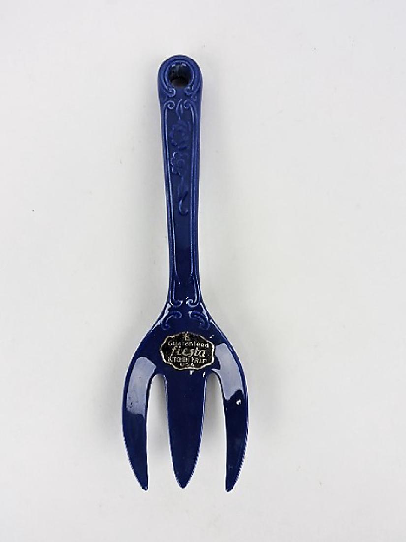Kitchen Kraft cobalt fork with original (1 of 1)