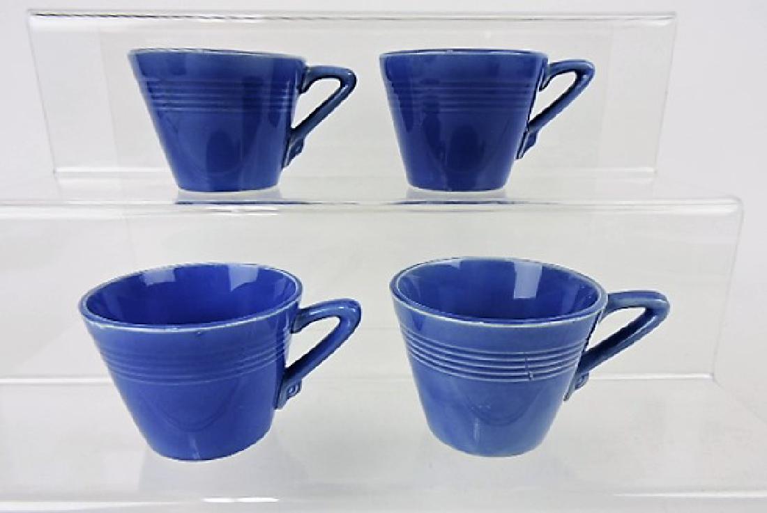 Fiesta Harlequin lot of 4 mauve blue: demitasse cups
