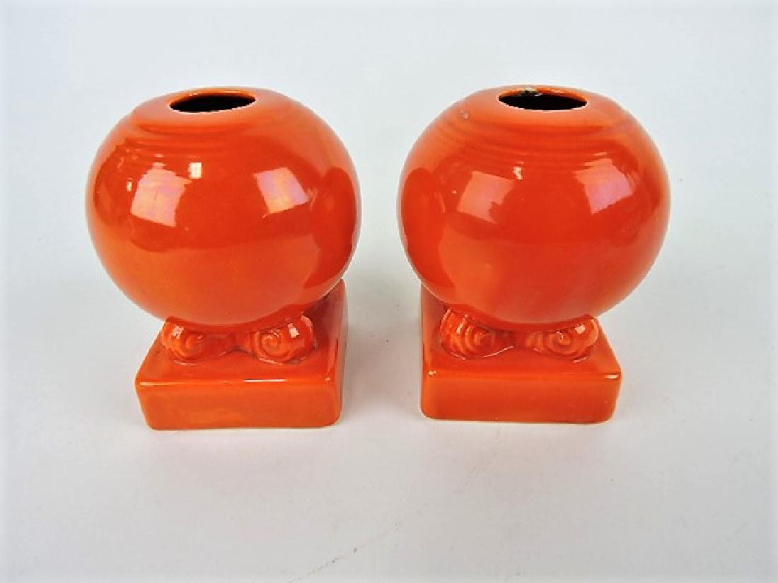 Fiesta bulb candle holder, pair, red, (1 of 1)