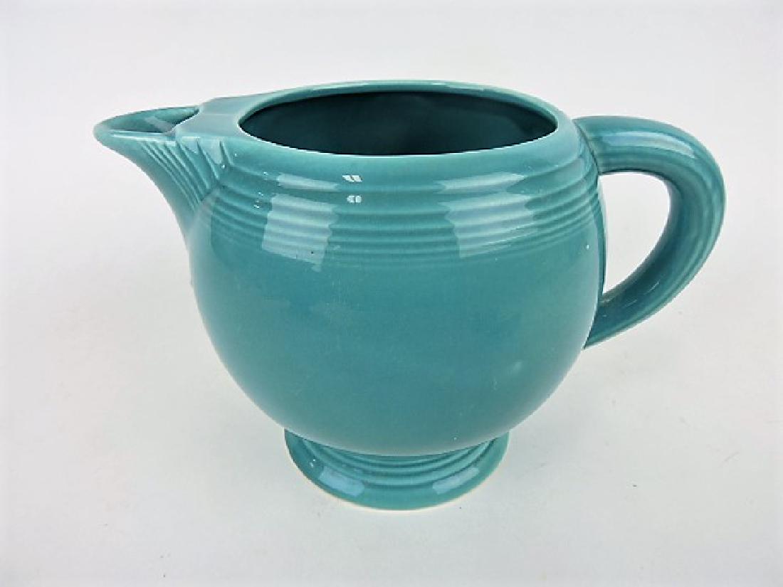 Fiesta ice lip pitcher, turquoise (1 of 1)