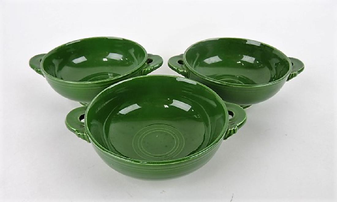 Fiesta cream soup group, 3 dark green: .