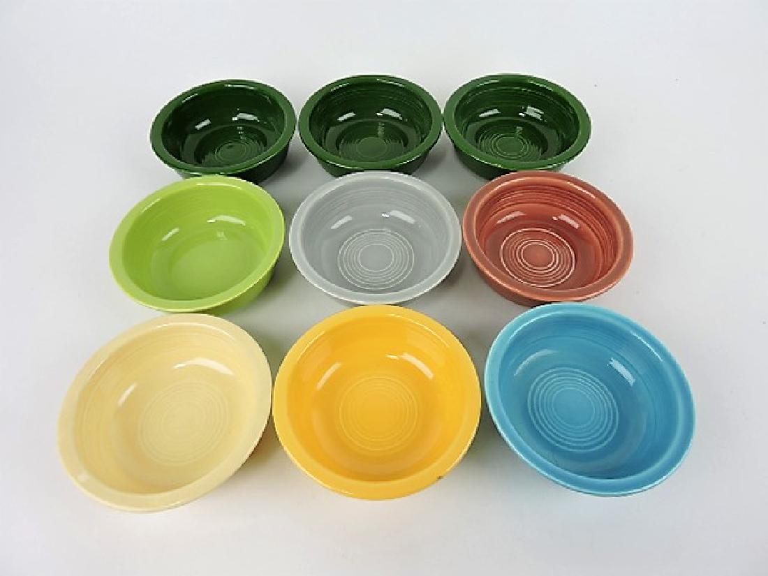 Fiesta 4 3/4" fruit bowl group; 9 mixed (1 of 1)