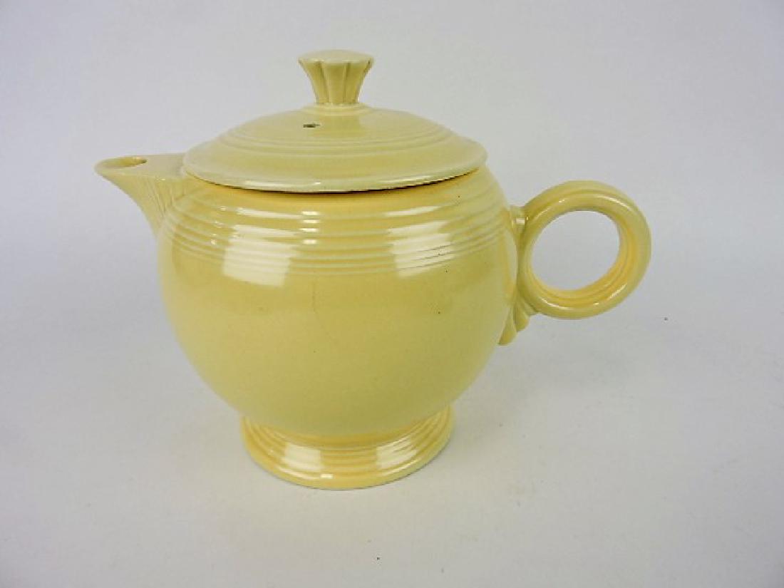 Fiesta large teapot, ivory, minor nick (1 of 1)