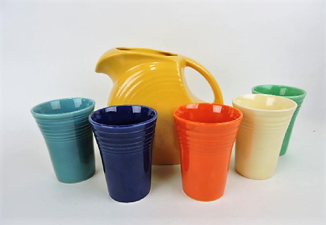 Fiesta disk water pitcher, yellow with (1 of 1)