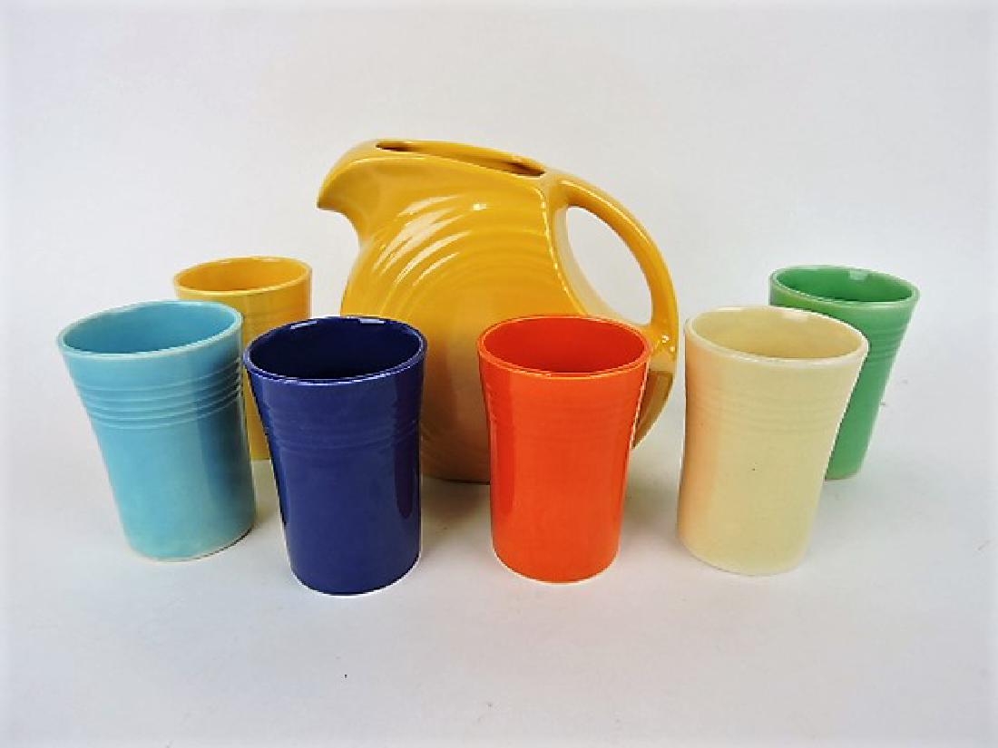 Fiesta disk juice set with yellow pitcher (1 of 1)