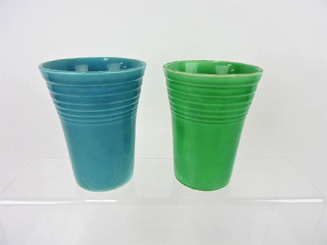 Fiesta water tumbler group; 2 mixed: colors