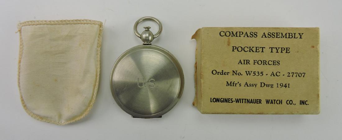Longines-Wittnauer US Air Force: pocket compass, NIB