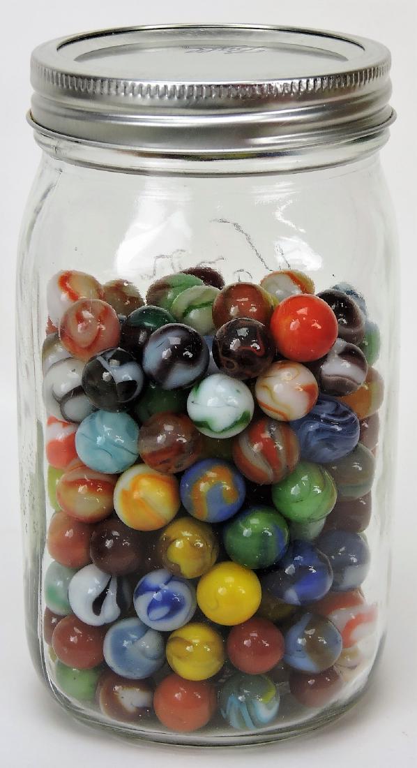Jar of marbles: .
