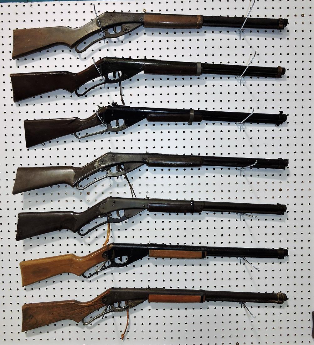 Daisy BB gun lot of 7; 5 - #111 Model 40's,: #1938, #42, various condition