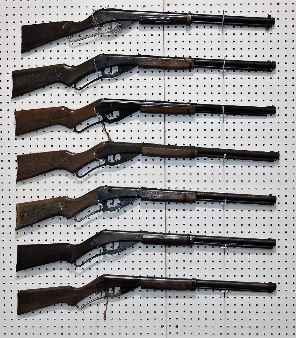 Daisy BB gun lot of 7 carbines,: various condition