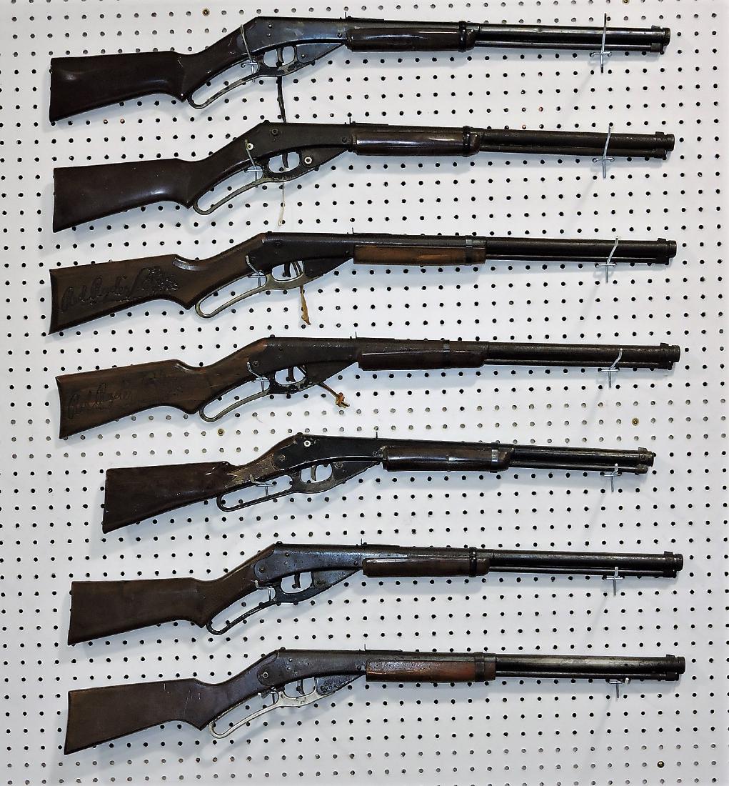 Daisy BB gun lot of 7 carbines,: various condition