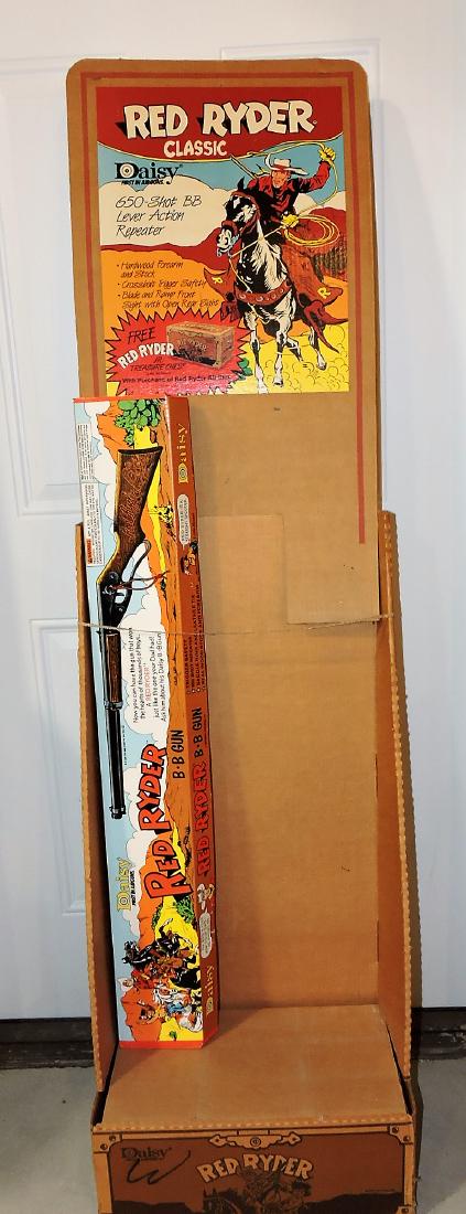 Daisy Red Ryder classic store display: with 1938 Red Ryder BB gun