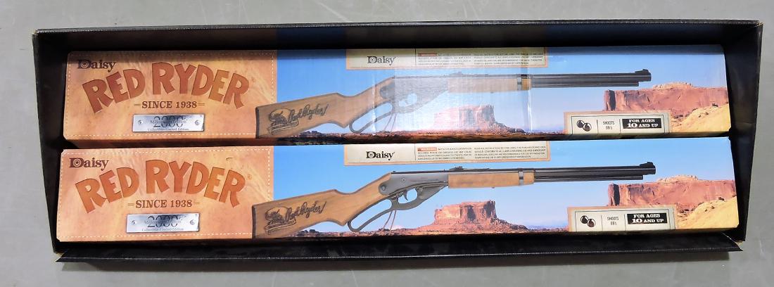 Daisy Red Ryder pair of NIB: Millennium 2000 Edition BB guns in store display box