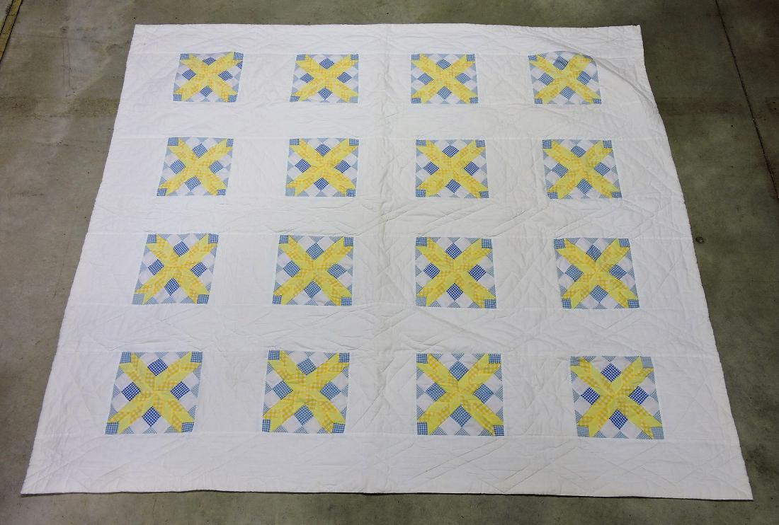 "Starry Lane" quilt, 72"x84",: machine quilted