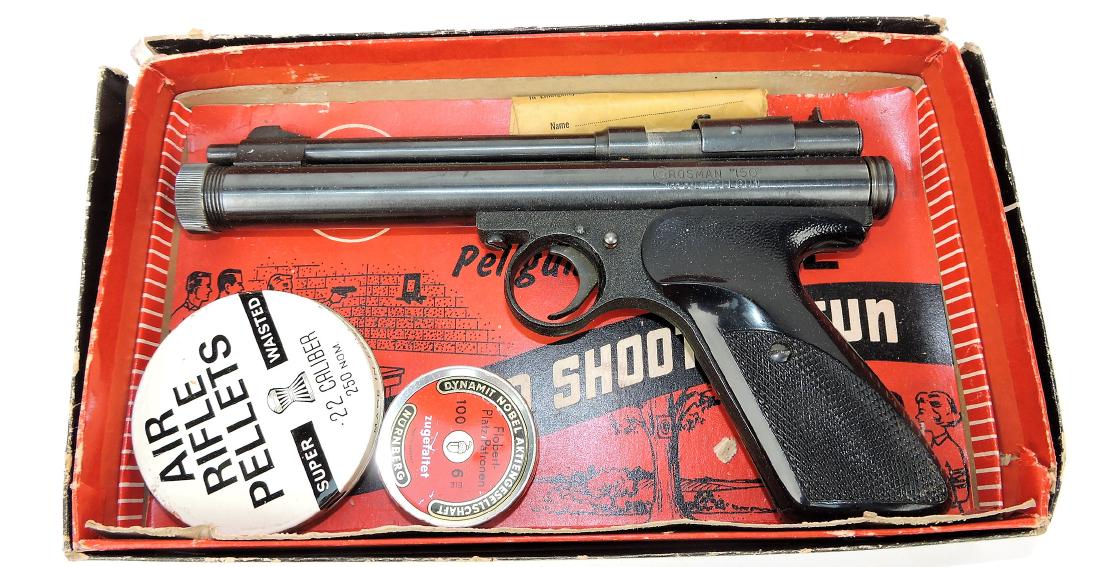 Crossman "150" .22 caliber pellet: pistol in original box