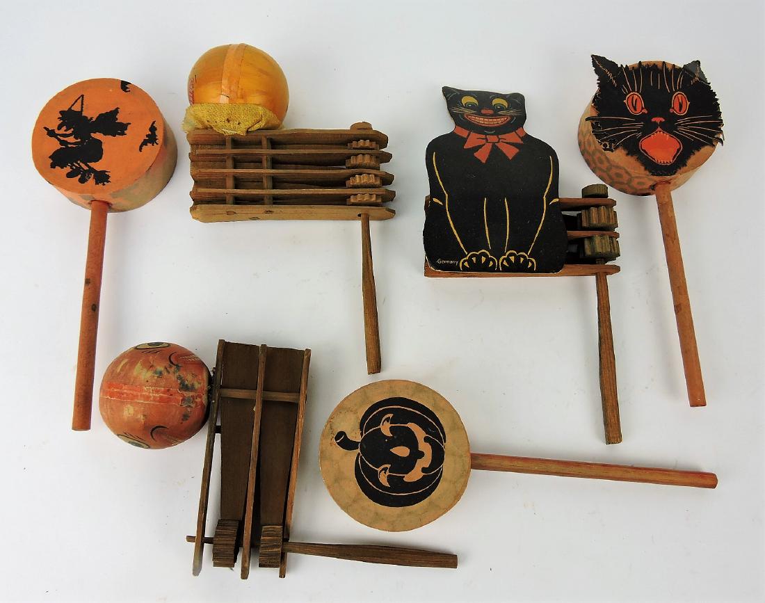 German Halloween lot of 6: noise makers