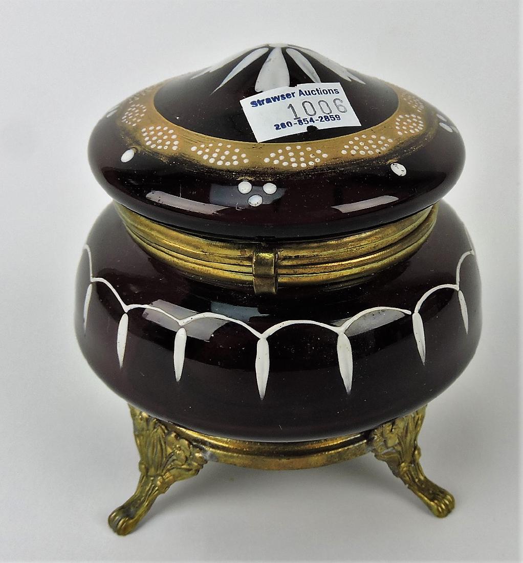 Victorian amethyst glass trinket (1 of 1)