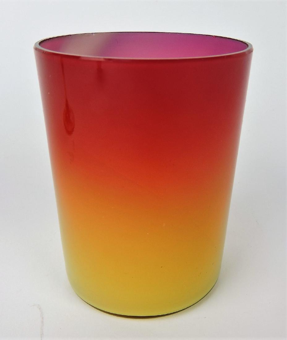Wheeling Peach Blow water tumbler (1 of 1)