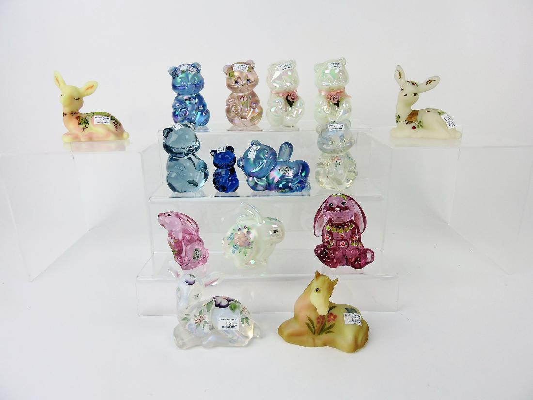 Fenton lot of 15 animal (1 of 1)
