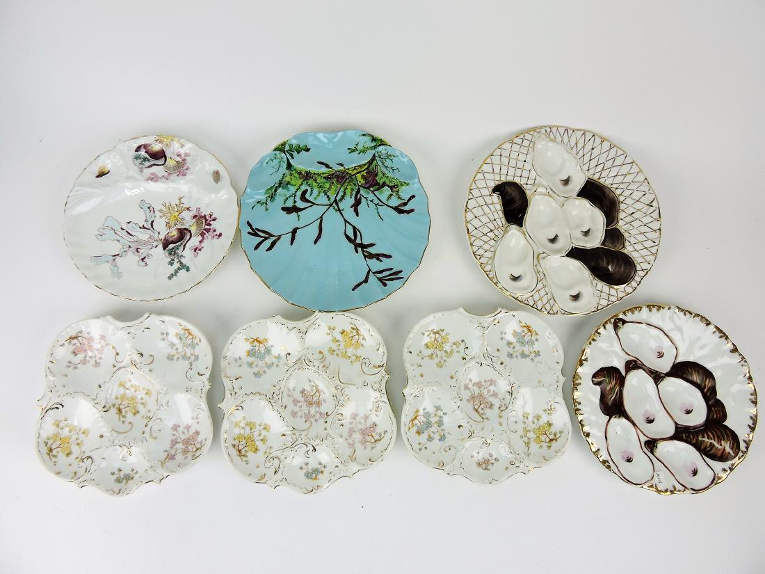 Porcelain lot of 5 oyster plates (1 of 1)