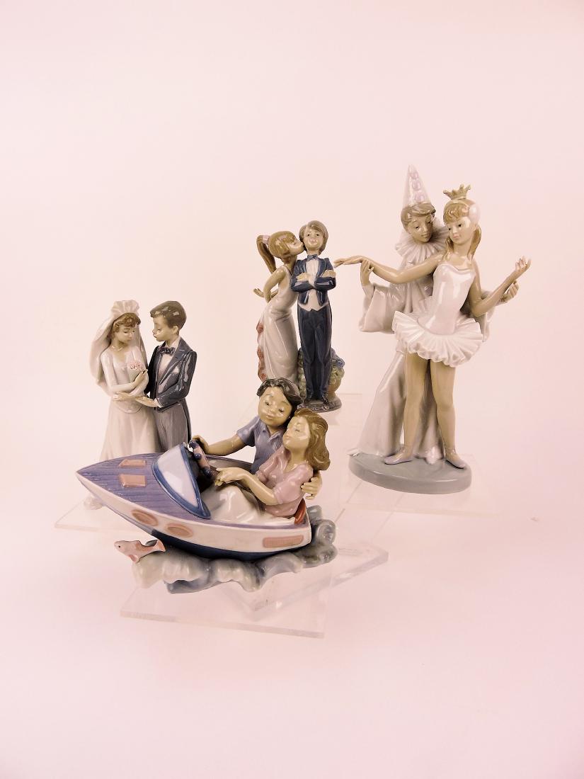 Lladro lot of 4 figures; "Riding the Waves" (1 of 1)