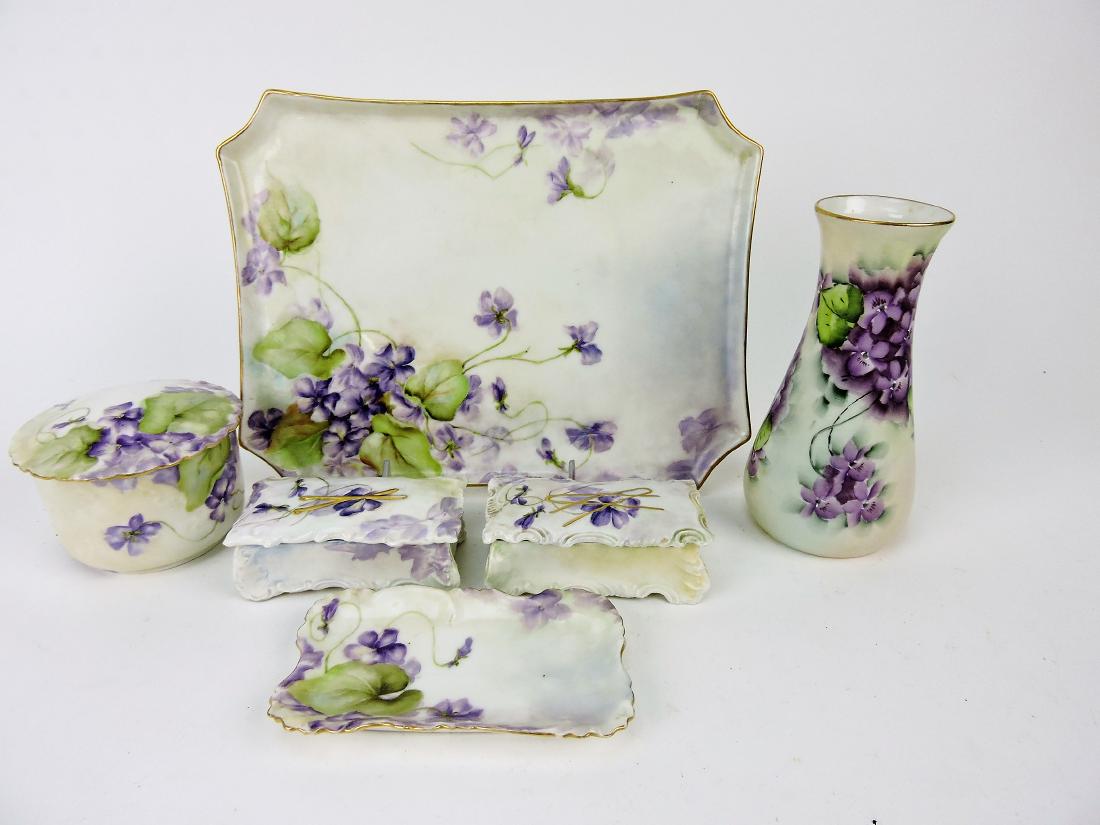 Limoges six piece dresser set (1 of 1)