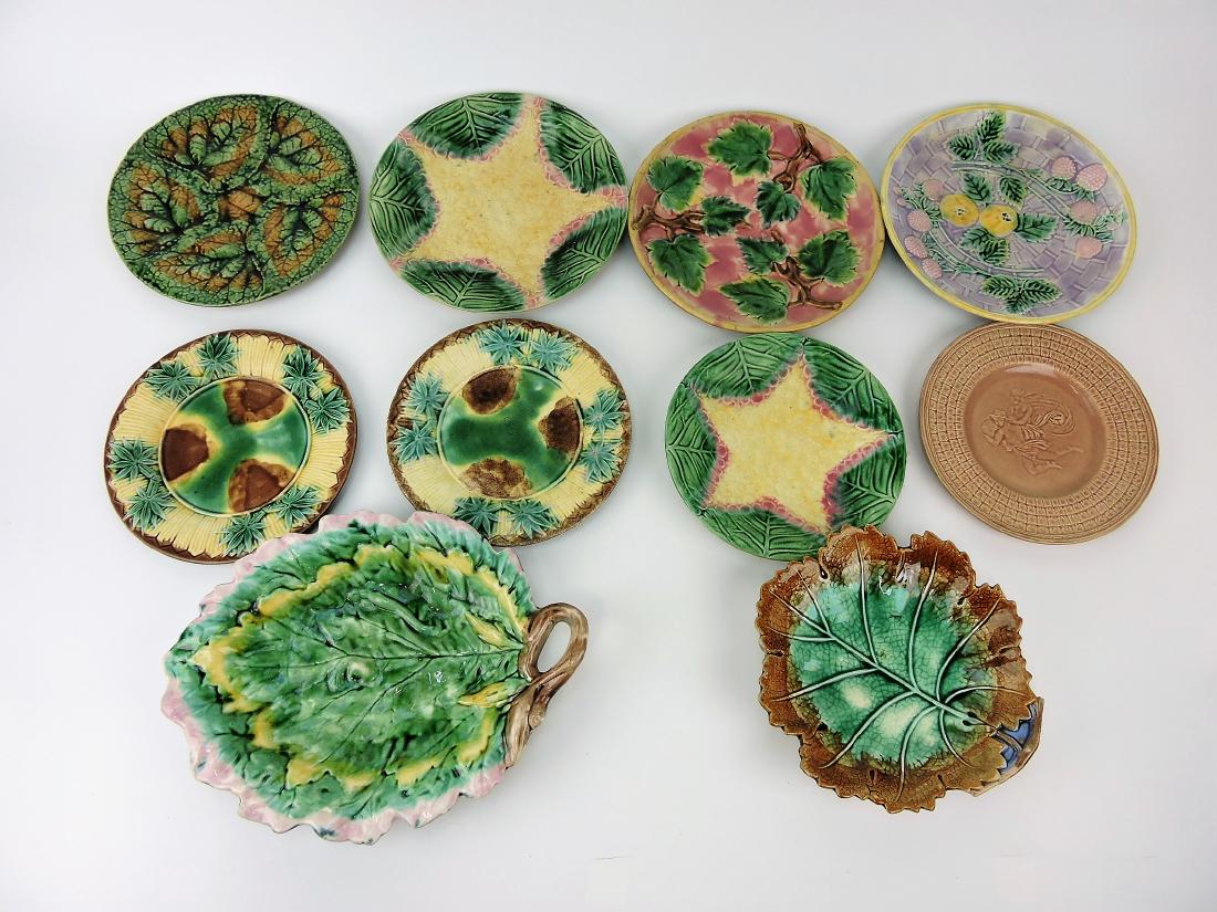 Majolica Etruscan lot of 10 plates (1 of 1)