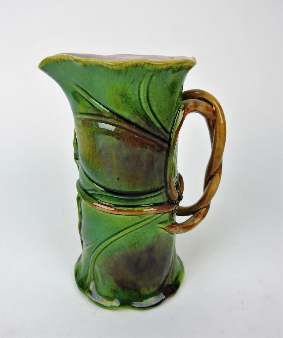 Minton Majolica leaf pitcher, 7" (1 of 1)