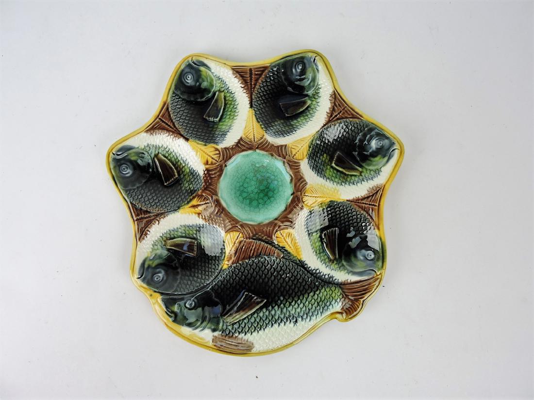 Adams & Bromley Majolica fish head (1 of 1)