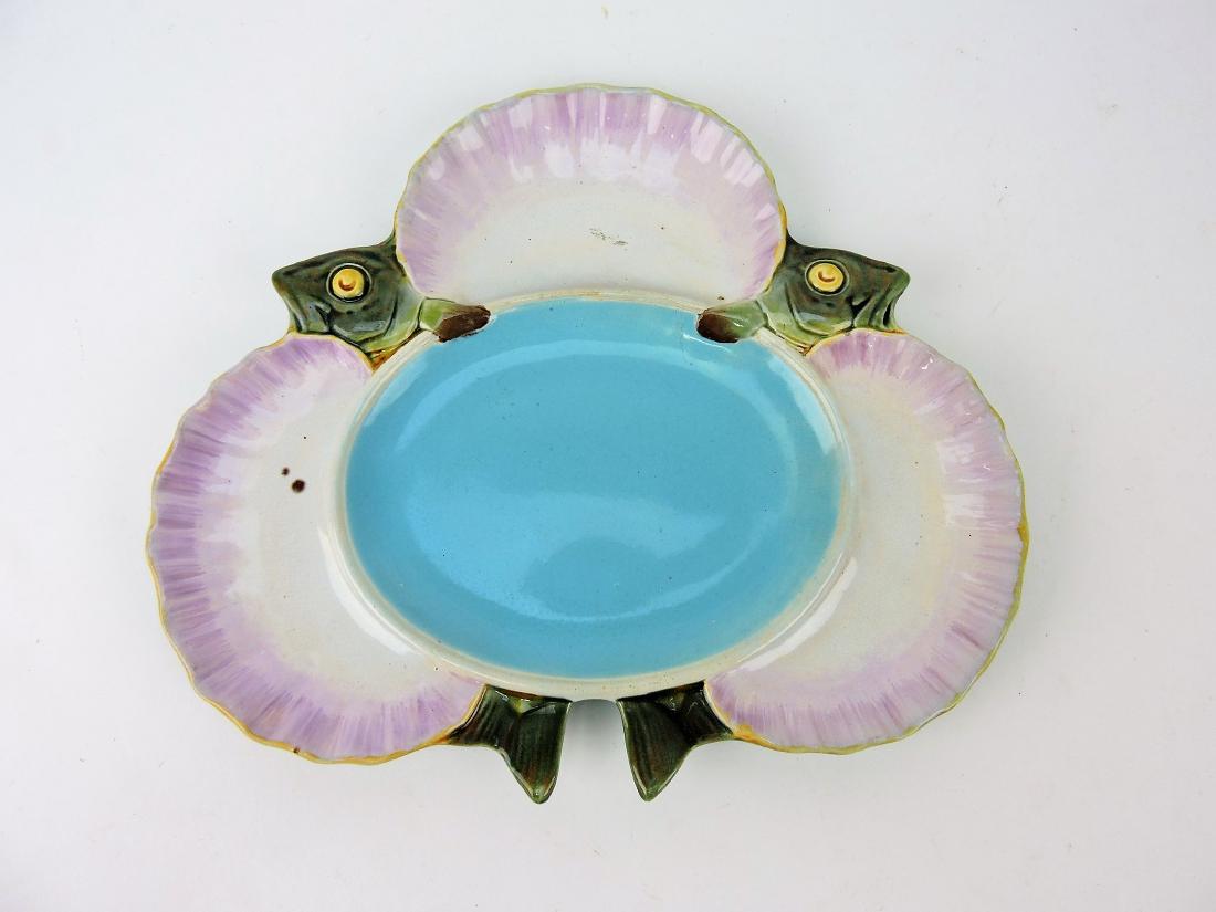 Minton Majolica three lobed fish and (1 of 1)