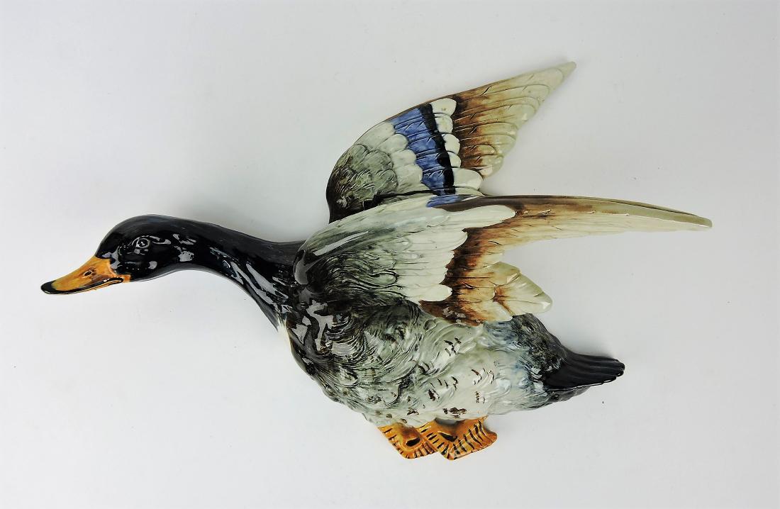 W S & S Majolica large duck in flight (1 of 1)