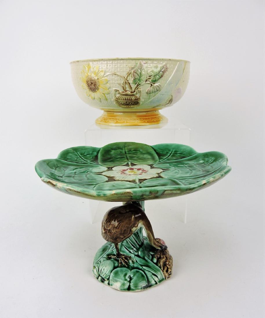 Majolica pond lily and stork cake (1 of 1)