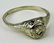 14kt white gold lady's antique filigree