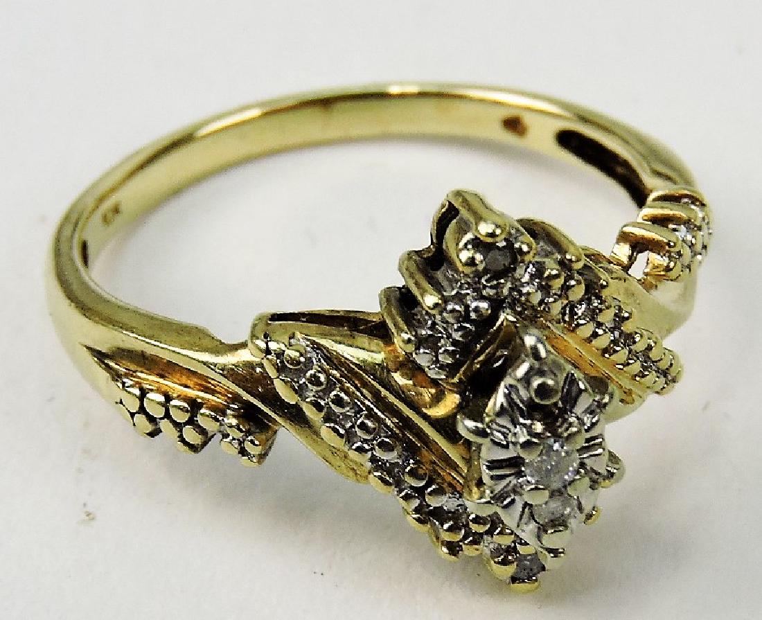 Lady's 10kt diamond wedding ring, (1 of 1)