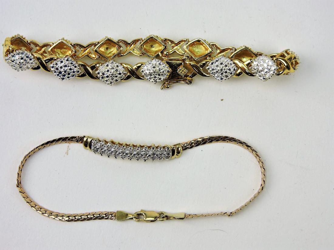 10kt gold and diamond bracelet, 3.1g, (1 of 1)