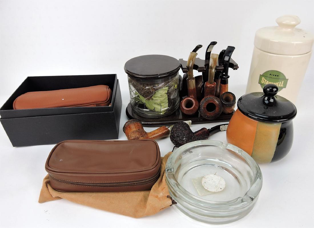 Lot of 8 smoking pipes and accessories (1 of 1)