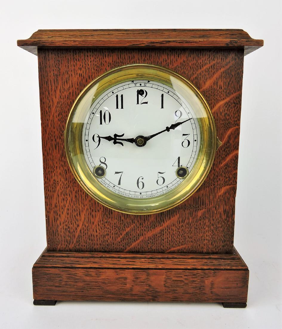 Sessions oak mantle clock, 11" (1 of 1)