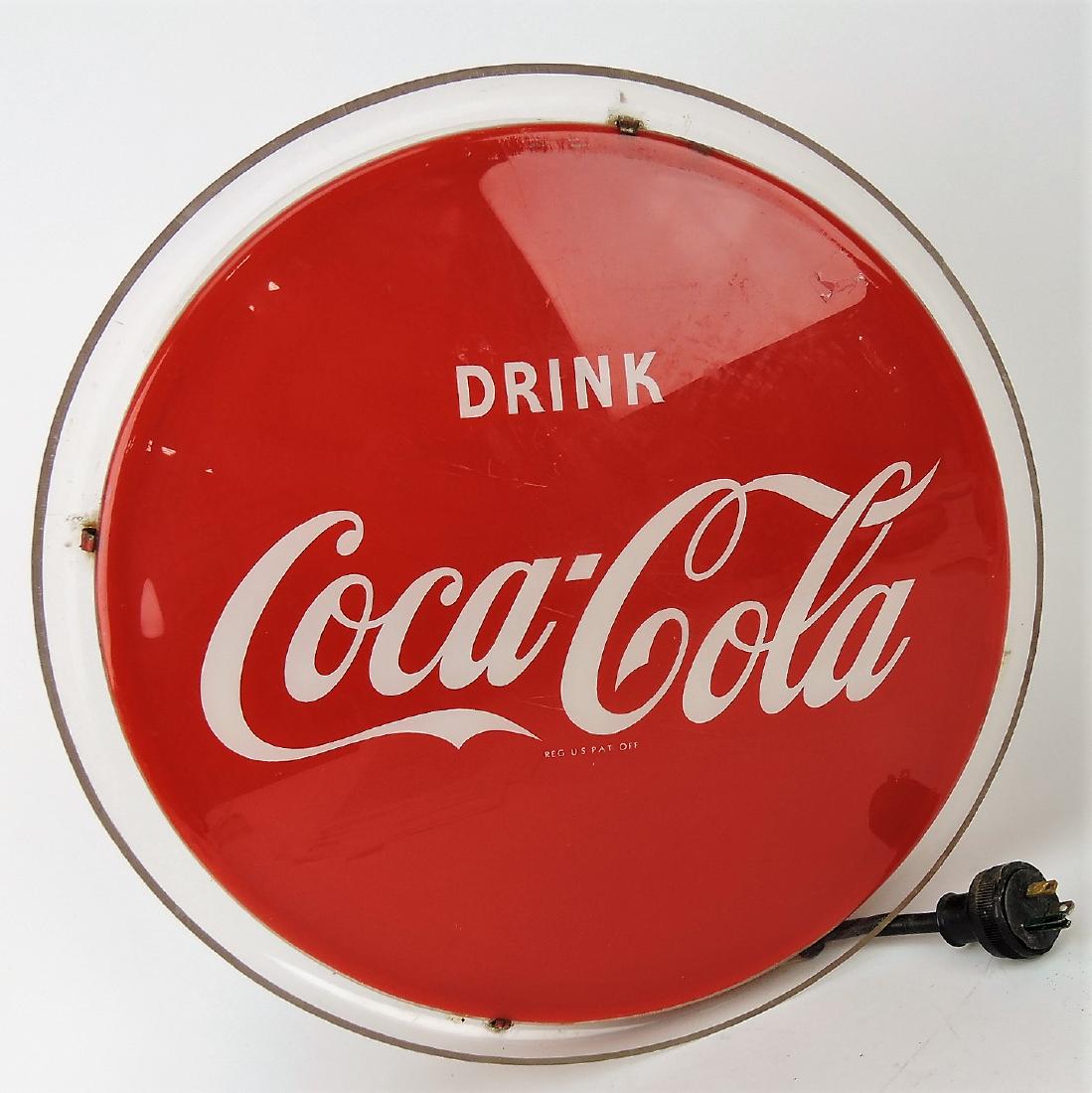 Coca Cola round two sided lighted (1 of 1)